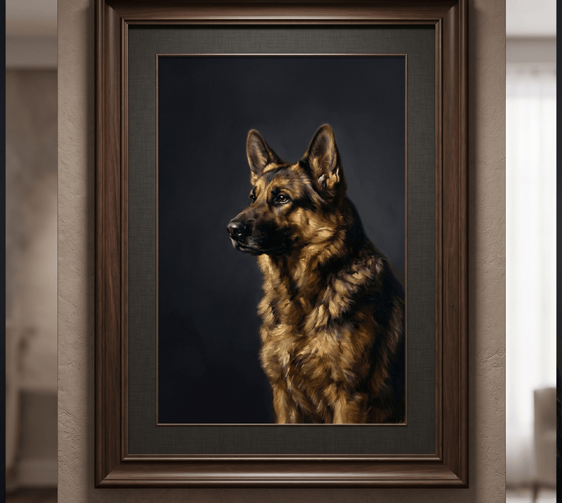 Classic Oil Painting Portrait — Custom Digital Pet & People Portrait
