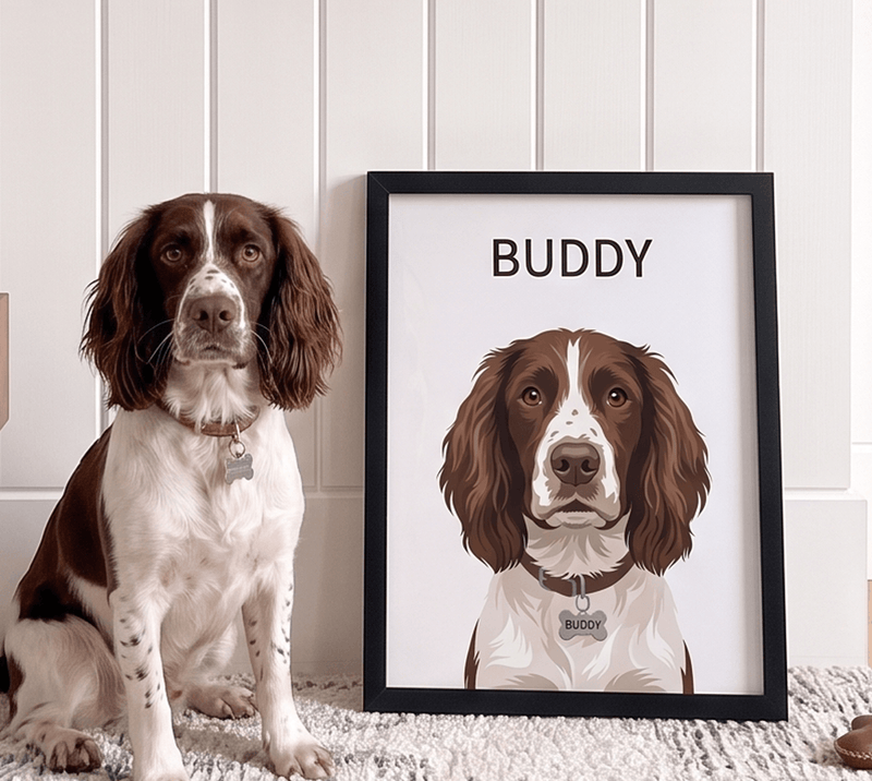The "Paw-fect" Portrait – Custom Modern Vector Pet Illustration | Digital Download